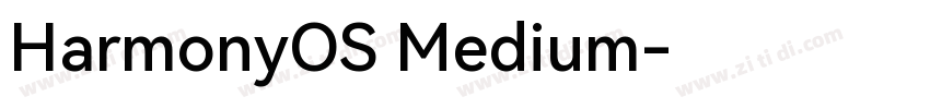HarmonyOS Medium字体转换